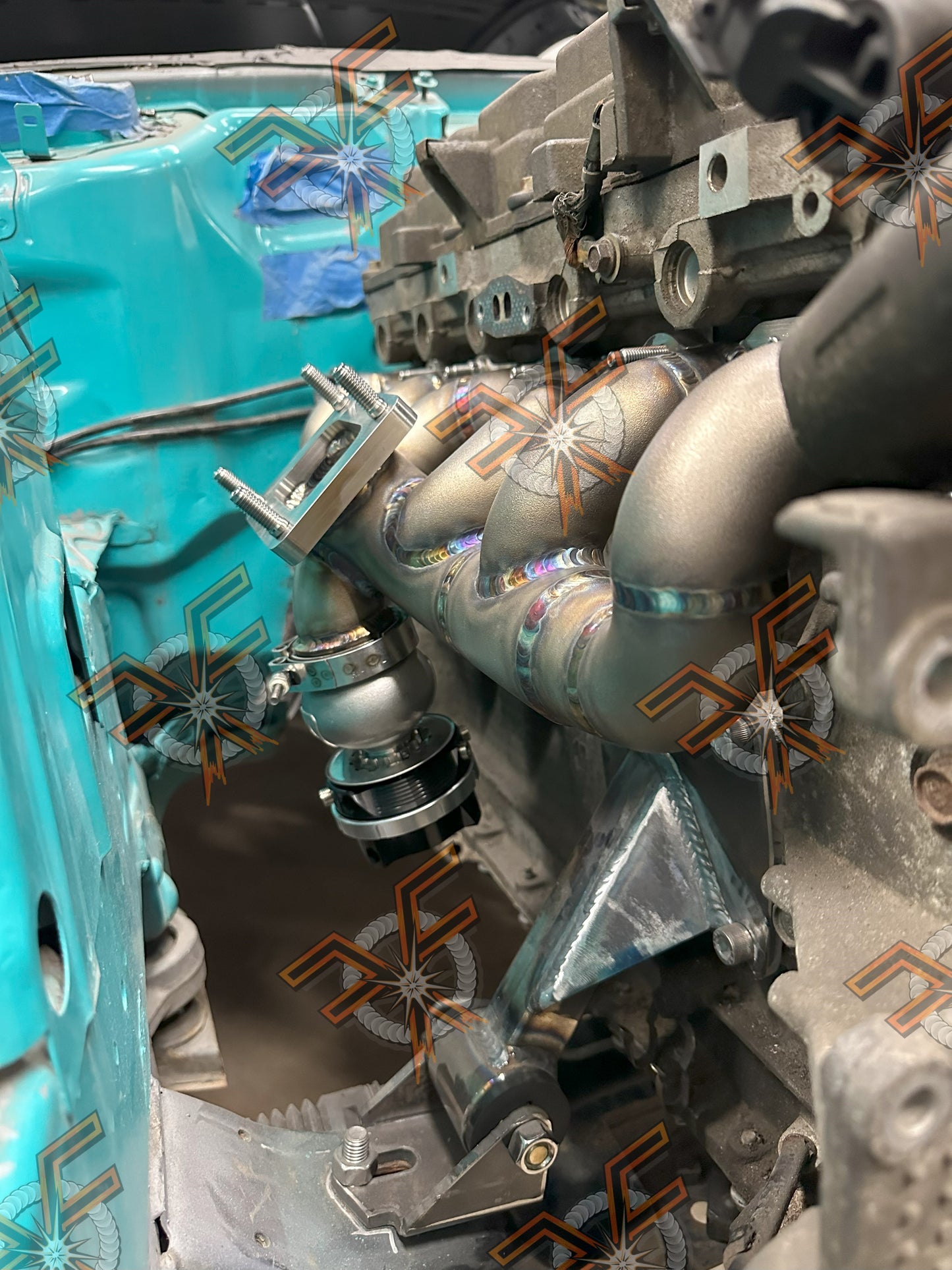 Titanium Turbo to T4 Flange Stud Kit – 4pc (Raw Finish)