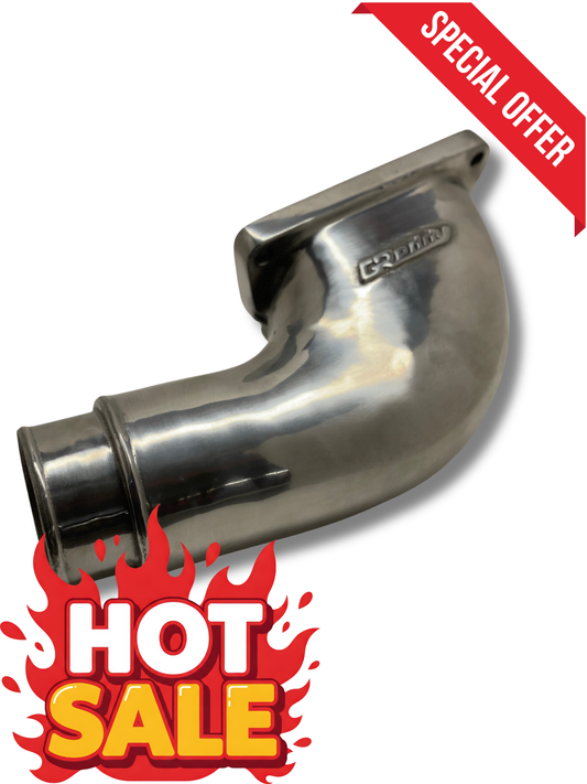 GReddy Cast Aluminum Throttle Body Elbow — Mazda RX-7 FD (Final Clearance)